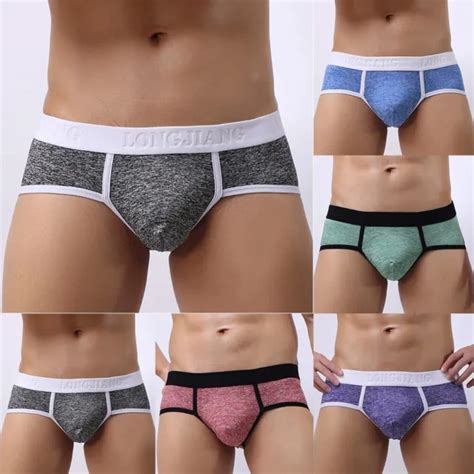 Cusual Slip Taille Lastique Lingerie Homme Culotte Sexy Doux Stretch U