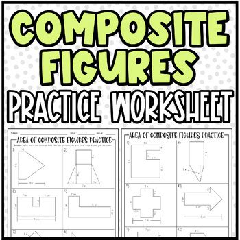 Composite Area Homework Practice Worksheet