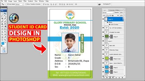 Id Card Size In Photoshop