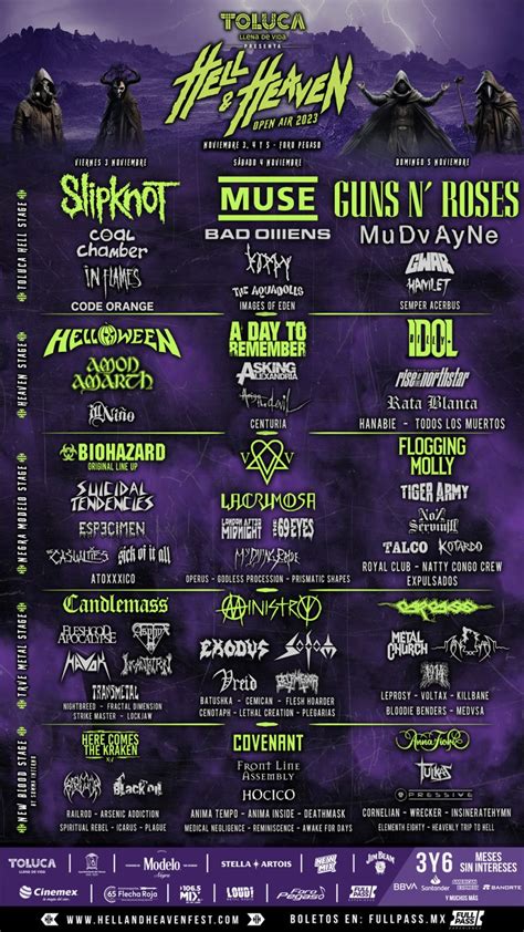 Hell And Heaven Open Air 2023 cartel boletos precios y más Nacion