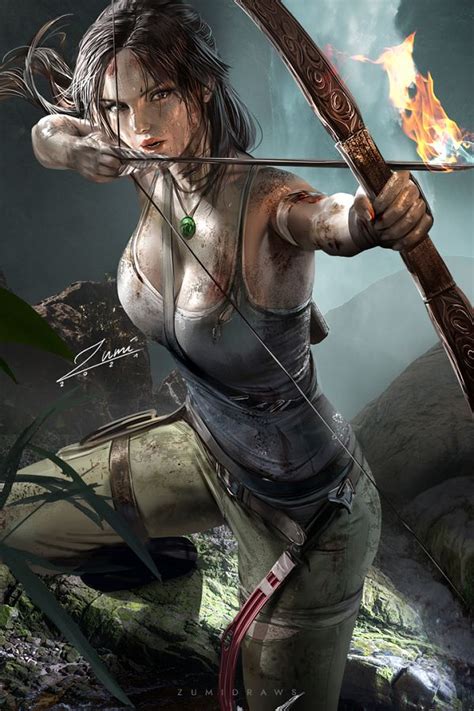 Lara Croft Tomb Raider Mobile Wallpaper By Zumidraws 3418069