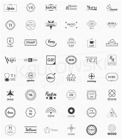 100 Minimalistic Logo Templates | テキストデザイン, ロゴデザイン, デザイン