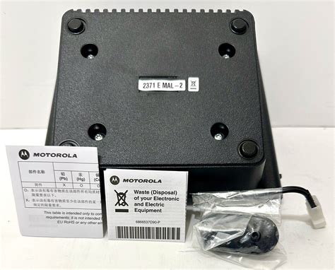 Motorola Hln6042a Desktop Wedge Base Station Apx Xtl Converter Tray Speaker Ebay