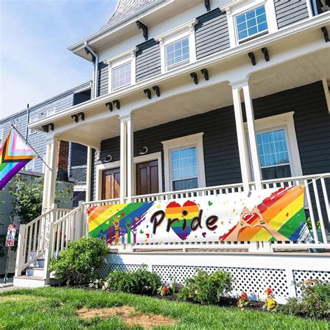 Rainbow Flags Gay Pride Banner Lgbt Flag Party Decor 120 X 20 Indoor