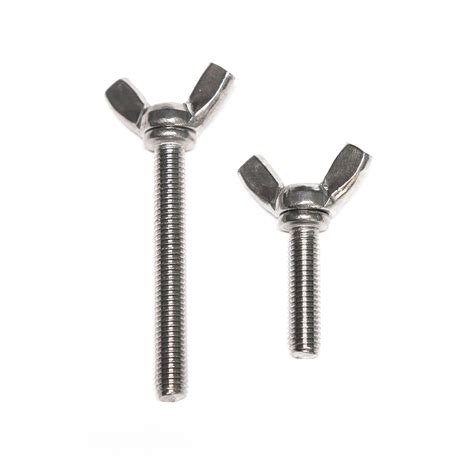 Stainless Steel SS304 Hand Screw Wing Bolt Butterfly Bolt Wing Nut