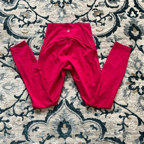 Hot Pink Lululemon Leggings Literally New I Depop