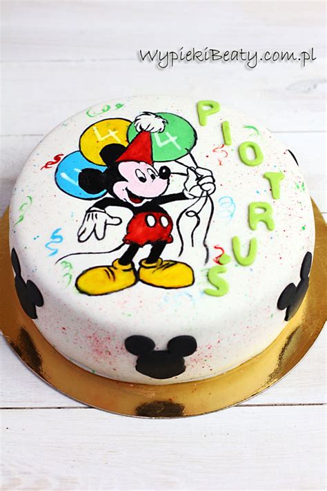 Tort Z Myszk Mickey Przepis Wypieki Beaty