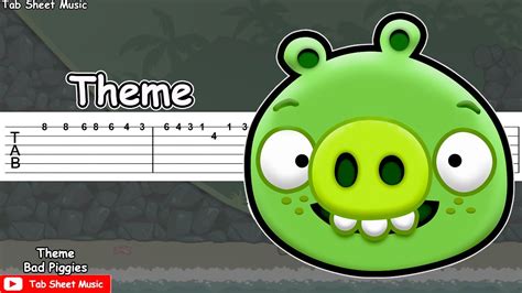 Bad Piggies Theme - Guitar Tutorial - Tab Sheet Music