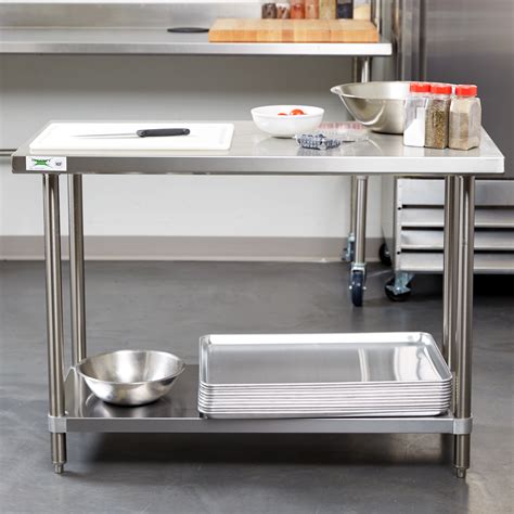 Regency X Gauge Stainless Steel Commercial Work Table