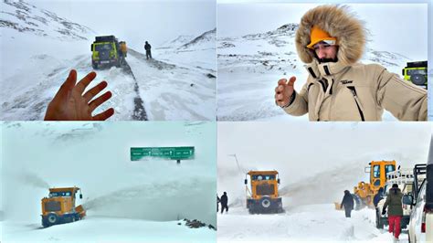 Manali To Shinkula Pass In January Almost Stuck In Snow Storm