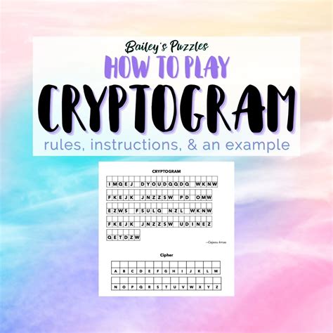 Everything Cryptogram - Bailey's Puzzles