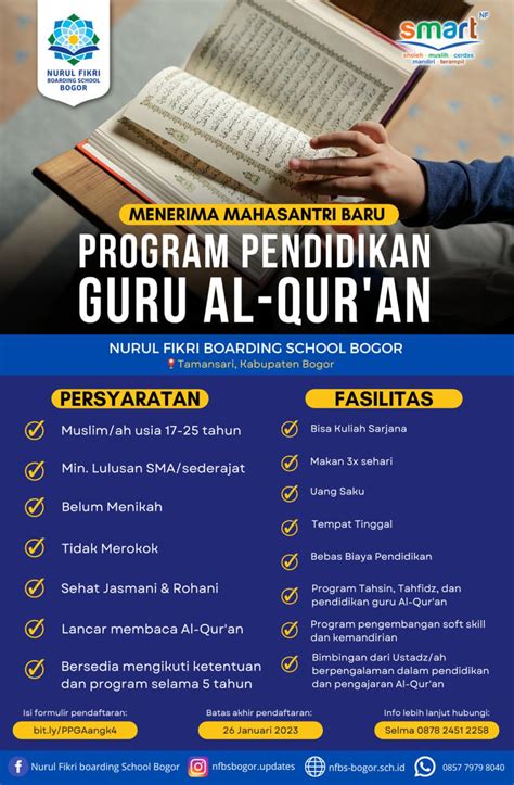 Penerimaan Mahasantri Baru Program Pendidikan Guru Al Quran PPGA