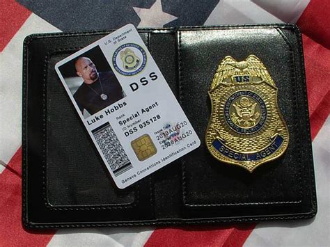 Dss Id Card Holder Id Card Wallet Fast And Furious Police Metal Etsy