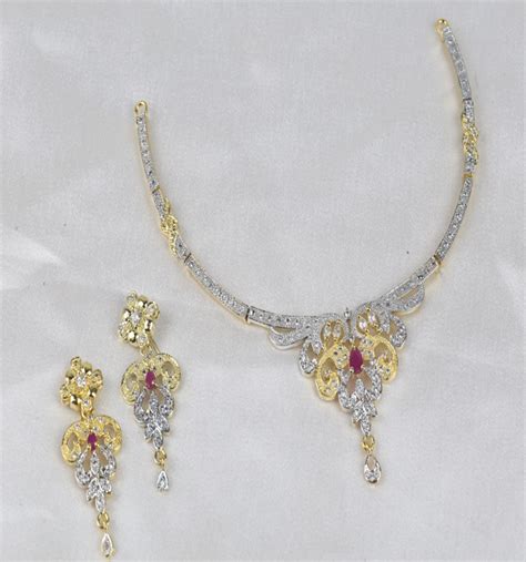 Zircon Neacklace Set With Earring PS 395 Online Shopping Price In