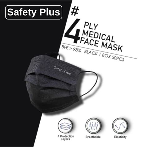 Safety Plus Ply Medical Face Mask Bfe Earloop Premium Medical Mask