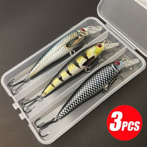 Kit De Isca De Pesca De Pe As De Peixinho Afundando Artificial