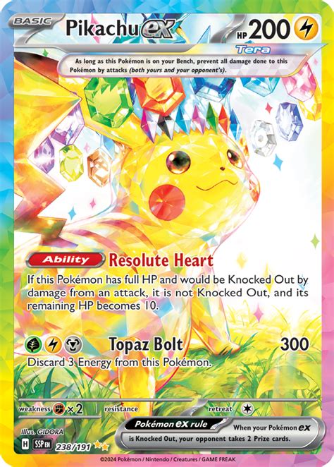 Pikachu Ex 238 191 Surging Sparks Special Illustration Rare Shady