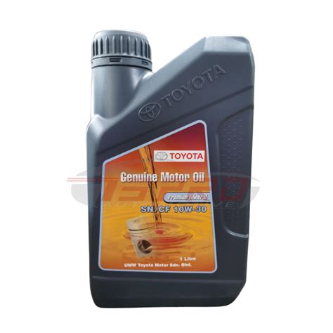 Toyota Genuine 10W 30 10W30 API SN CF Engine Oil 1L Premium Mineral