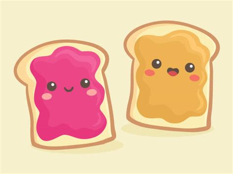 Peanut Butter And Jelly Sandwich Illustrations, Royalty-Free Vector ...