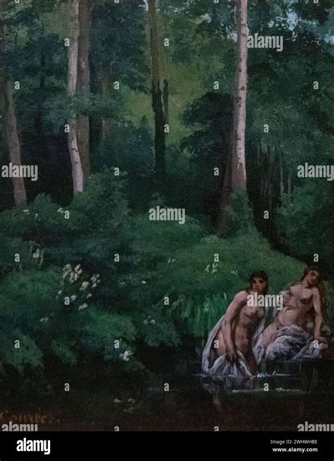 Gustave Courbet Bathers In The Forest 1862 Stock Photo Alamy