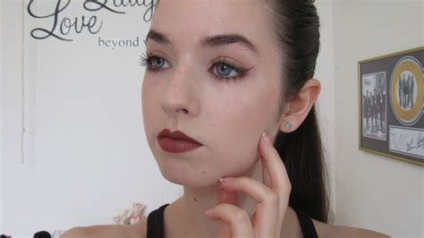 Smokey Neutral Cat Eye Dark Red Lip Makeupbyalice Youtube