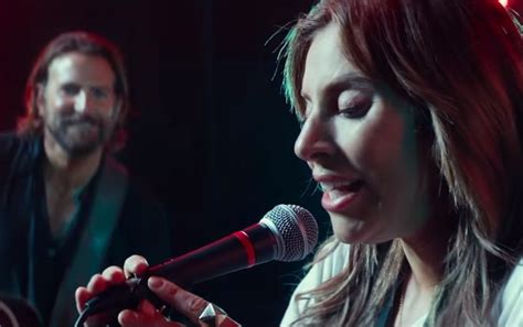 Reluctant Lady GaGa Joins Bradley Cooper On Stage In Shallow Music Video