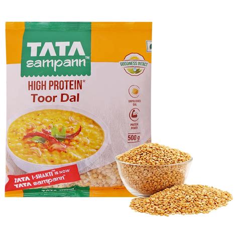 Tata Sampann High Protein Unpolished Toor Arhar Dal G Basket Hunt