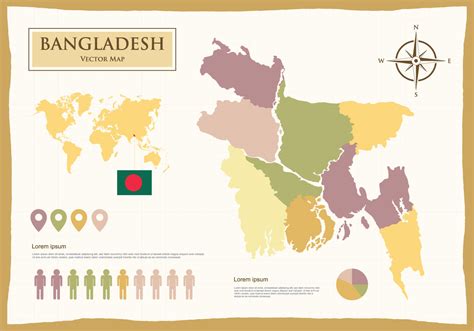 Bangladesh Map Illustration Vector Art At Vecteezy