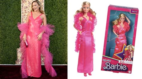 You Can Buy The Barbie That Inspired Margot Robbies Golden Globes Dress