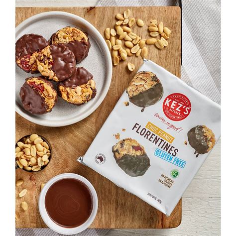 Kez S Kitchen Gluten Free Choc Peanut Florentines G Woolworths