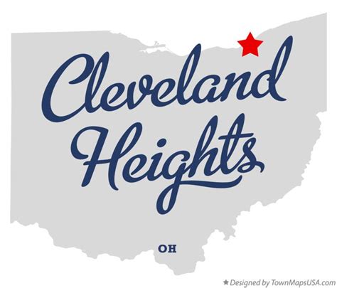 Map of Cleveland Heights, OH, Ohio