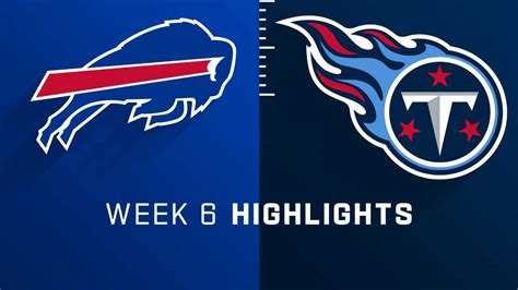 Buffalo Bills Vs Tennessee Titans Highlights Week 6