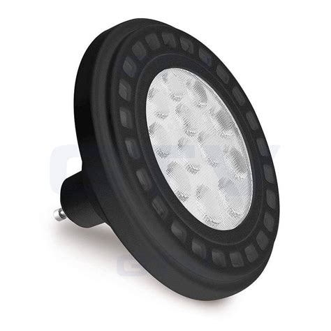 Gtv żarówka Led Es111 12xpower Led Gu10 12w 950lm 3000k 45° Czarna