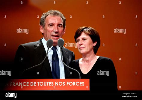 Fran Ois Bayrou Pouse Babette Elisabeth Photo Stock Alamy