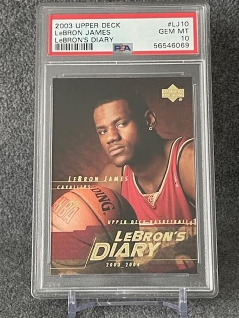 LeBron James 2003 Upper Deck LJ10 LeBron S Diary Price Guide Sports