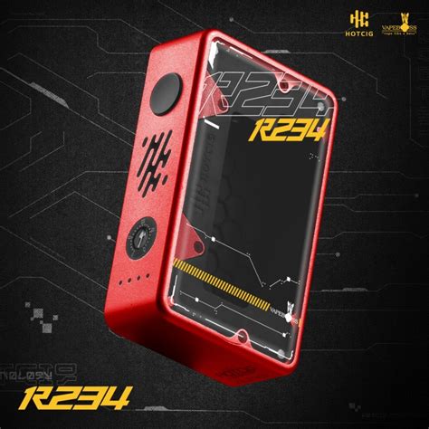 Jual Hotcig R Cyber Red Box Mod By Hotcig X Vape Boss Shopee Indonesia