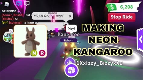 Making Neon Kangaroo Roblox Adopt Me Izzyroseroblox Youtube