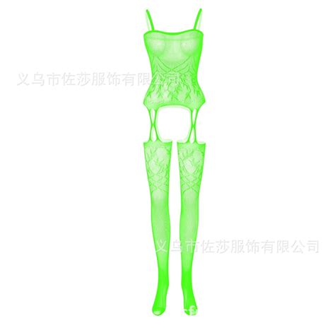 Generic New Sexy Lingerie Mesh Stockings Stockings Sexy Seduction Hollow Out Camisole Open