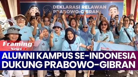 Epik Ratusan Alumni Akademisi Kampus Se Indonesia Bersatu Dukung