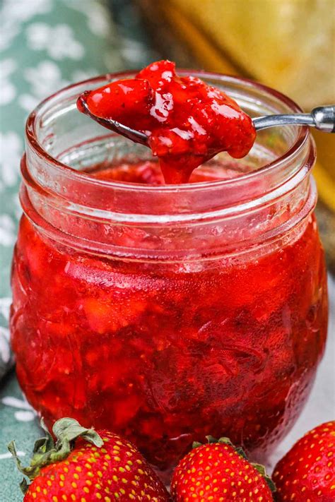 Sugar Free Strawberry Freezer Jam 2 Ingredients Our Zesty Life