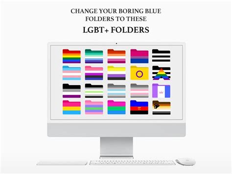 Lgbtq Desktop Folder Icons Mac Os Windows Trans Gay Gender Sexuality