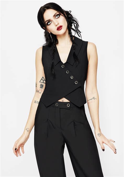 Moonage Asymmetric Waistcoat Disturbia