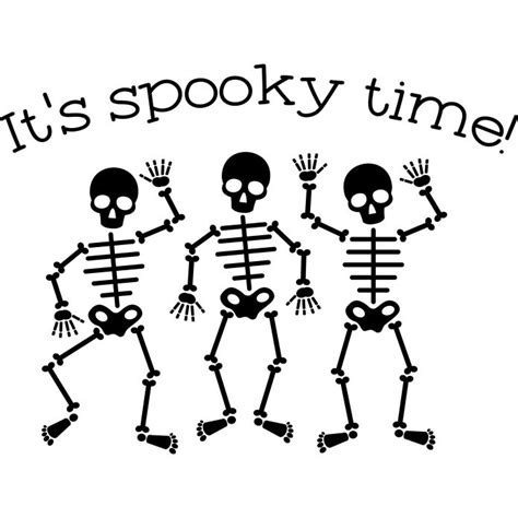 It's Spooky Time Dancing Skeletons