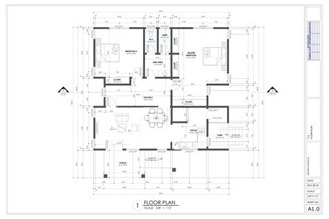 2 Bedroom House Plan 2 Bed Floor Plan Modern House Plans - Etsy