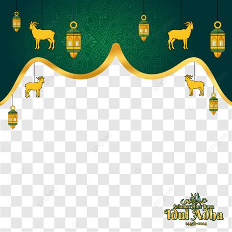 Twibbon Eid Al Adha Hijriyah Vector Png Dibujos Eid Al Adha