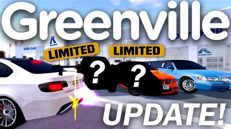 Reviewing All New Limited Cars Limo Roblox Greenville Update Youtube