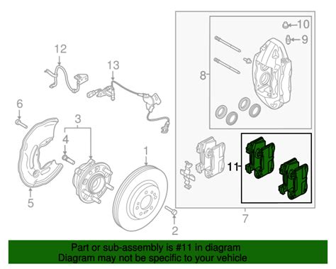 58101-J5A51 - Disc Brake Pad Set 2018-2022 Kia Stinger | Kia.Parts Store
