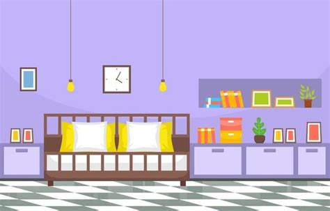 Cartoon Bedroom Background Vector Art, Icons, and Graphics for Free Download