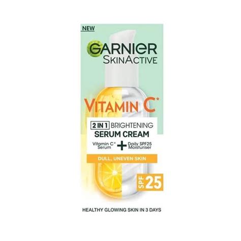 Garnier Skin Active Vitamin C 2 In 1 Brightening Serum Cream Spf25