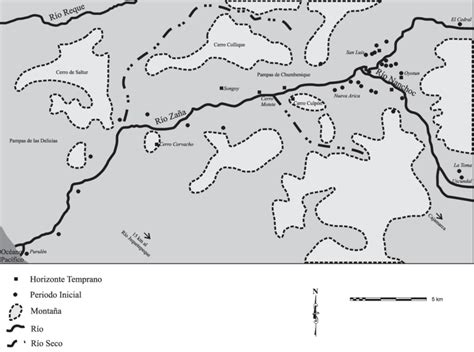 Mapa Con La Ubicaci N De Los Sitios Formativos En El Valle De Za A